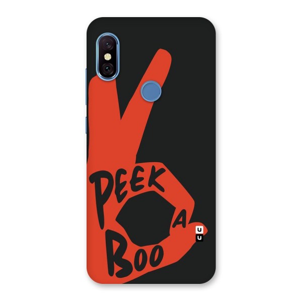 Peek-a-boo Back Case for Redmi Note 6 Pro