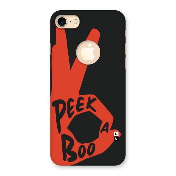 Peek-a-boo Back Case for iPhone 8 Logo Cut