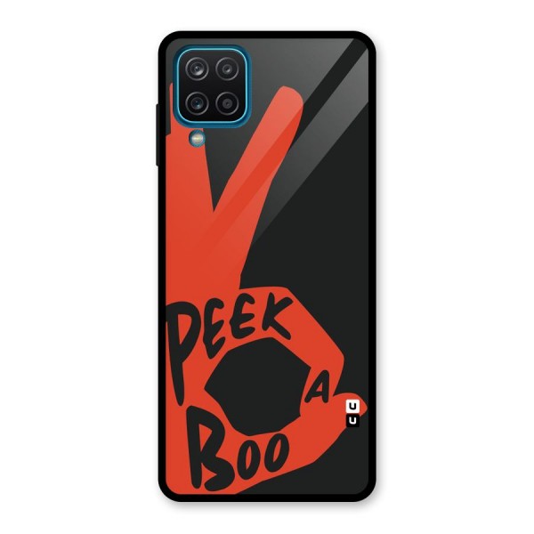 Peek-a-boo Glass Back Case for Galaxy A12