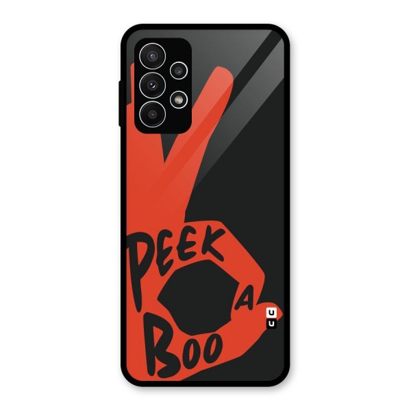 Peek-a-boo Glass Back Case for Galaxy A23