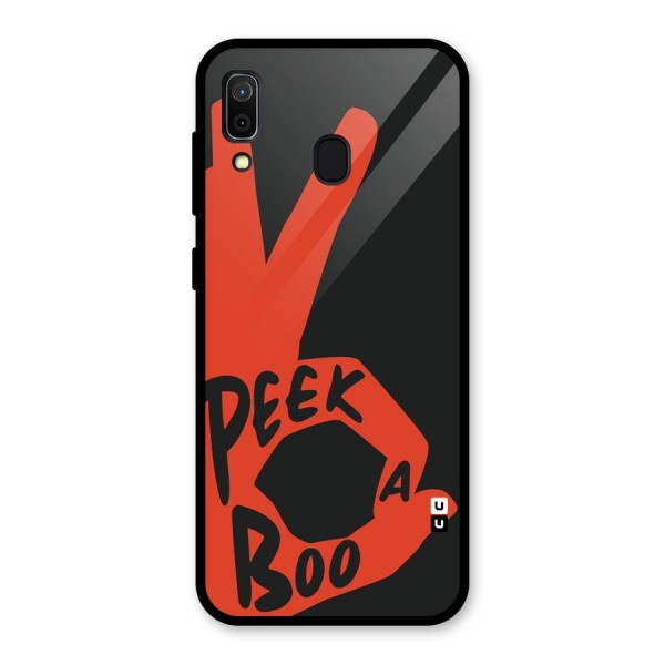 Peek-a-boo Glass Back Case for Galaxy A30