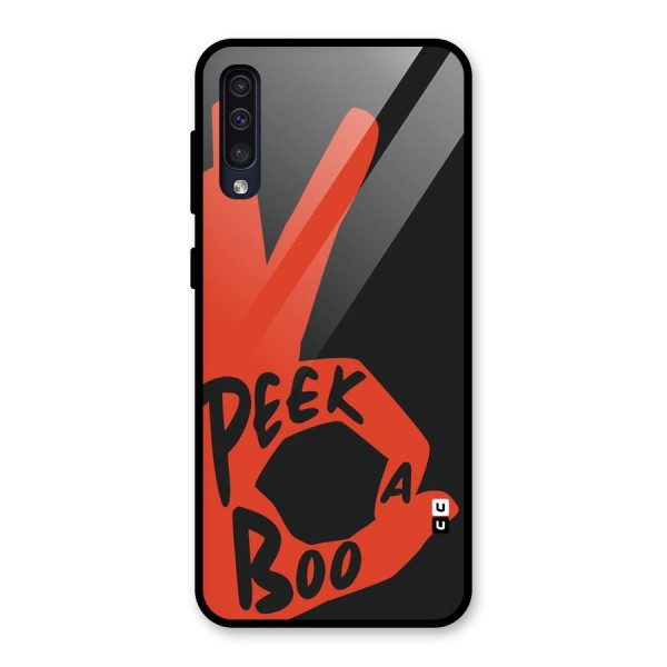 Peek-a-boo Glass Back Case for Galaxy A50s