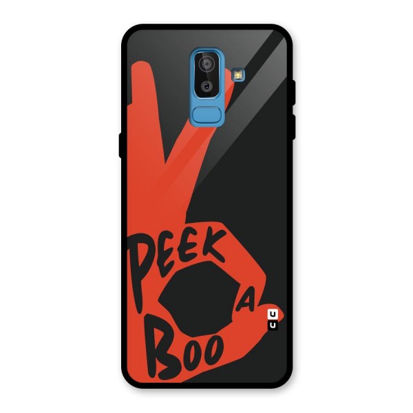 Peek-a-boo Glass Back Case for Galaxy J8