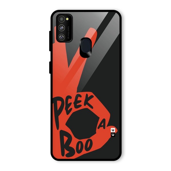 Peek-a-boo Glass Back Case for Galaxy M21