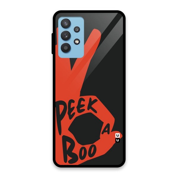 Peek-a-boo Glass Back Case for Galaxy M32 5G