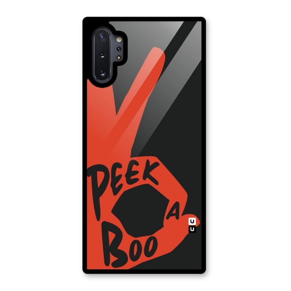 Peek-a-boo Glass Back Case for Galaxy Note 10 Plus