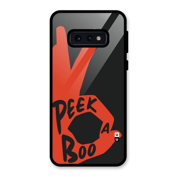 Peek-a-boo Glass Back Case for Galaxy S10e