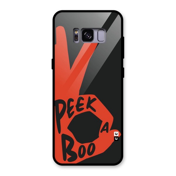 Peek-a-boo Glass Back Case for Galaxy S8