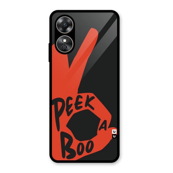 Peek-a-boo Glass Back Case for Oppo A17