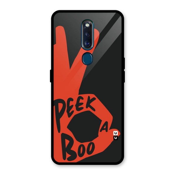 Peek-a-boo Glass Back Case for Oppo F11 Pro