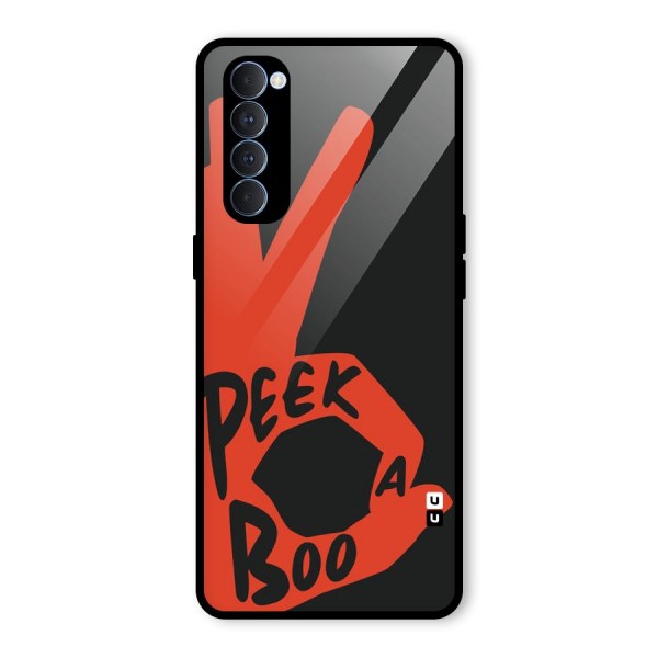 Peek-a-boo Glass Back Case for Oppo Reno4 Pro