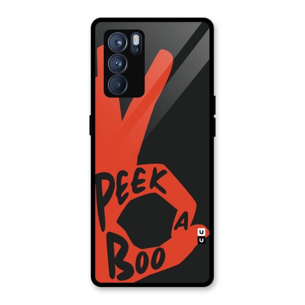 Peek-a-boo Glass Back Case for Oppo Reno6 Pro 5G