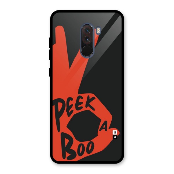 Peek-a-boo Glass Back Case for Poco F1