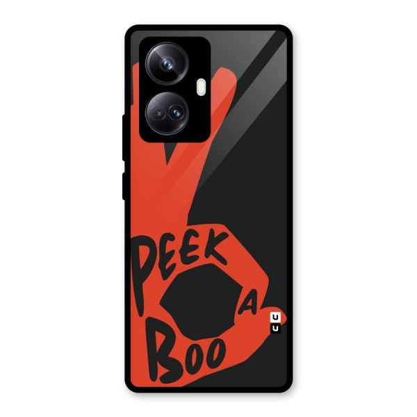 Peek-a-boo Glass Back Case for Realme 10 Pro Plus