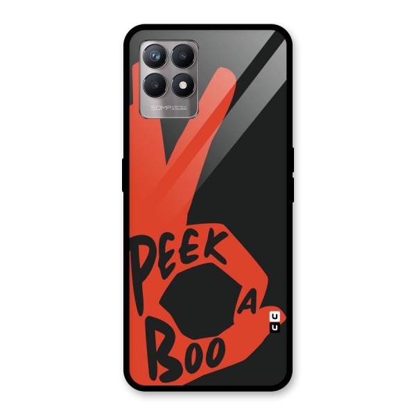 Peek-a-boo Glass Back Case for Realme 8i