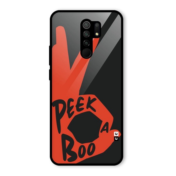 Peek-a-boo Glass Back Case for Redmi 9 Prime