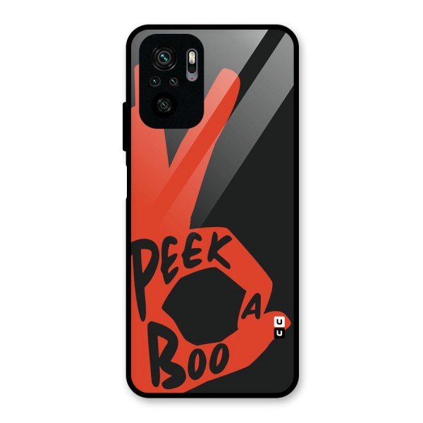 Peek-a-boo Glass Back Case for Redmi Note 10