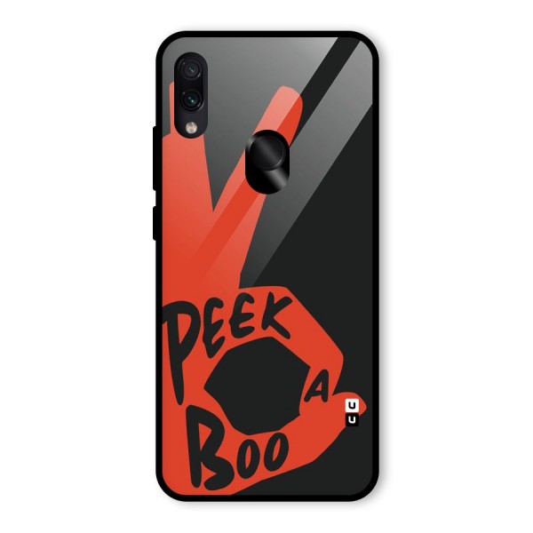 Peek-a-boo Glass Back Case for Redmi Note 7