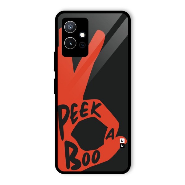 Peek-a-boo Glass Back Case for Vivo T1 5G