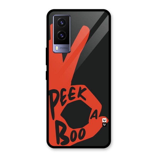 Peek-a-boo Glass Back Case for Vivo V21e 5G