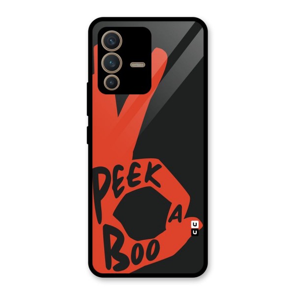 Peek-a-boo Glass Back Case for Vivo V23 5G