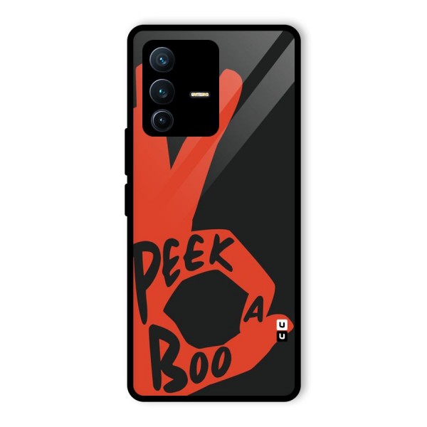 Peek-a-boo Glass Back Case for Vivo V23 Pro