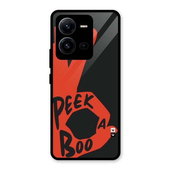 Peek-a-boo Glass Back Case for Vivo V25