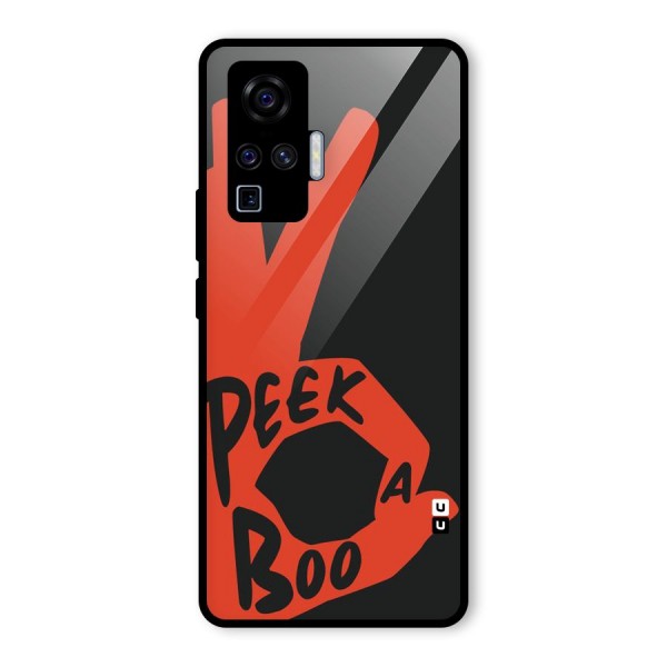 Peek-a-boo Glass Back Case for Vivo X50 Pro