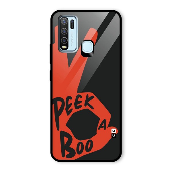 Peek-a-boo Glass Back Case for Vivo Y30