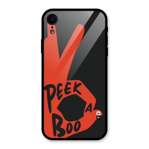 Peek-a-boo Glass Back Case for XR