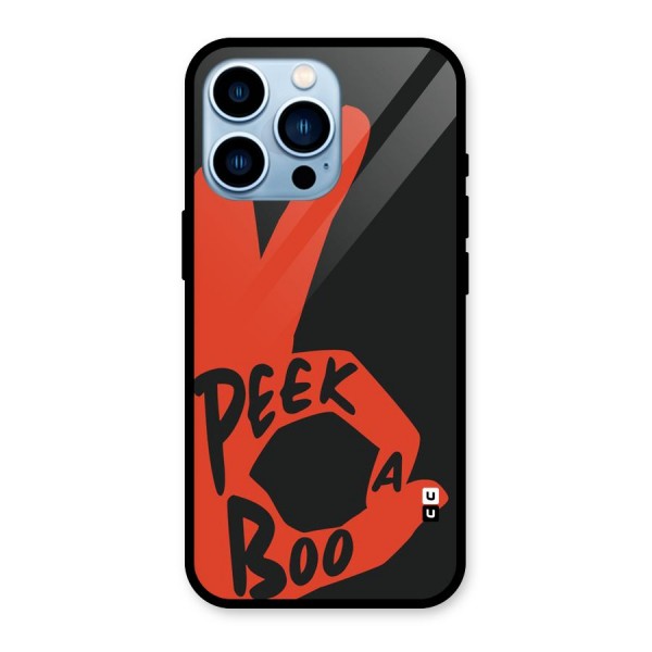 Peek-a-boo Glass Back Case for iPhone 13 Pro