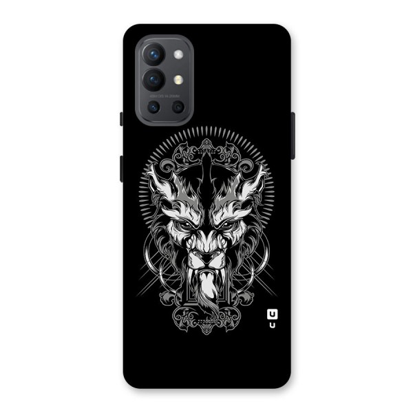 Pencil Art Lion Illustration Back Case for OnePlus 9R