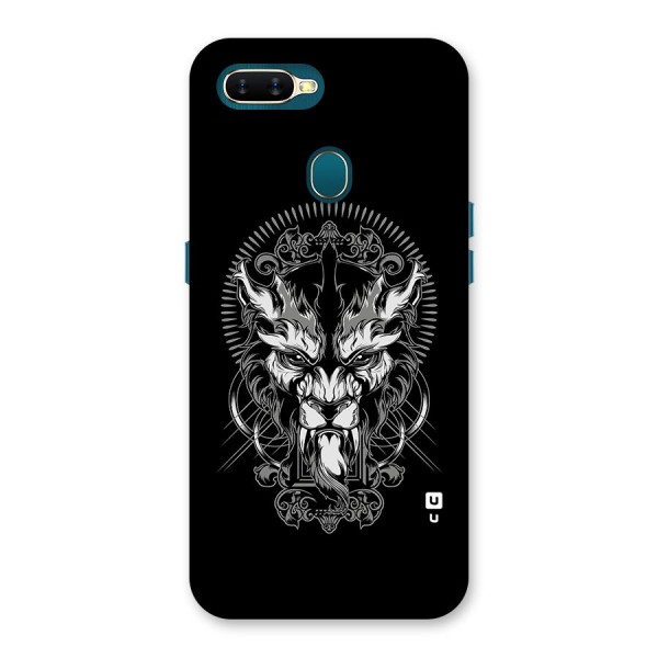 Pencil Art Lion Illustration Back Case for Oppo A12