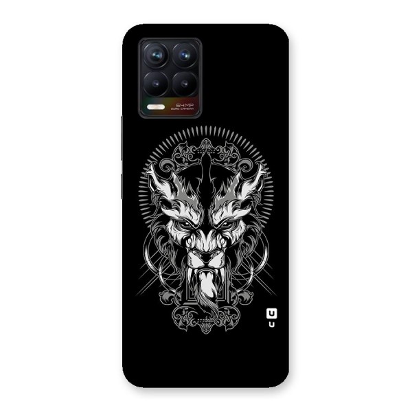 Pencil Art Lion Illustration Back Case for Realme 8