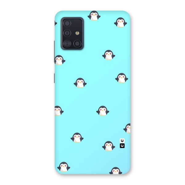 Penguins Pattern Print Back Case for Galaxy A51