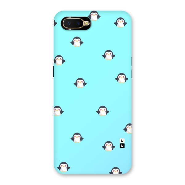 Penguins Pattern Print Back Case for Oppo K1