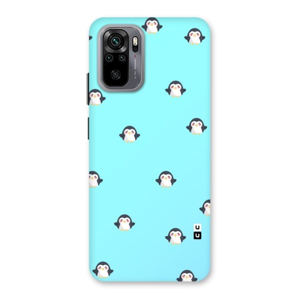 Penguins Pattern Print Back Case for Redmi Note 10