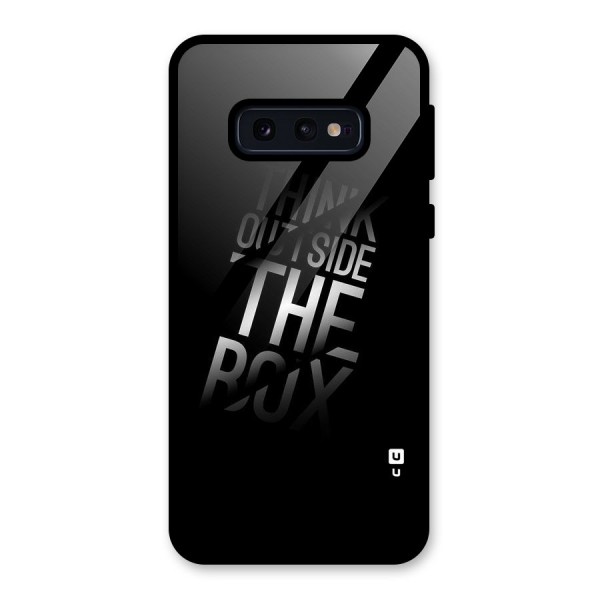 Perspective Thinking Glass Back Case for Galaxy S10e