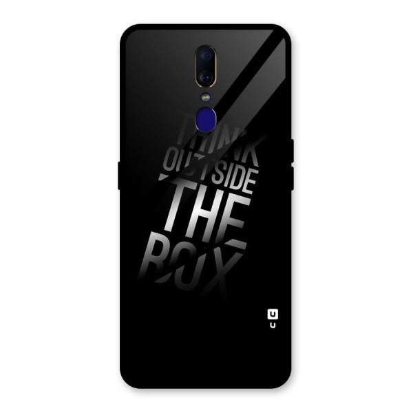 Perspective Thinking Glass Back Case for Oppo F11