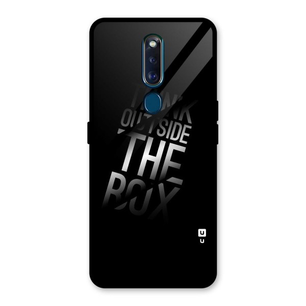 Perspective Thinking Glass Back Case for Oppo F11 Pro