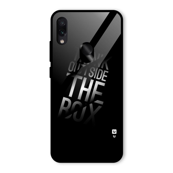 Perspective Thinking Glass Back Case for Redmi Note 7S