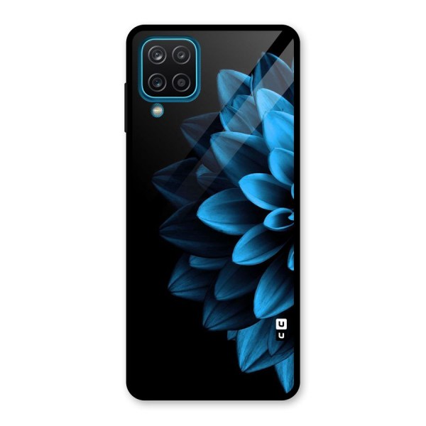 Petals In Blue Glass Back Case for Galaxy A12