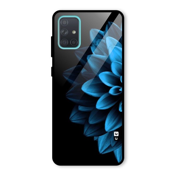 Petals In Blue Glass Back Case for Galaxy A71