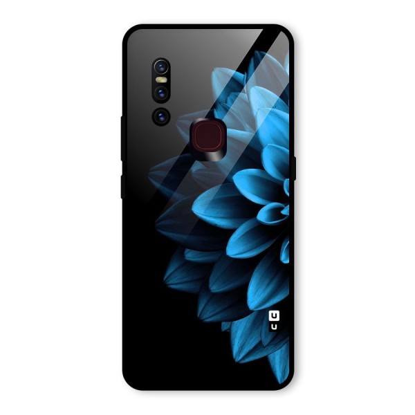 Petals In Blue Glass Back Case for Vivo V15