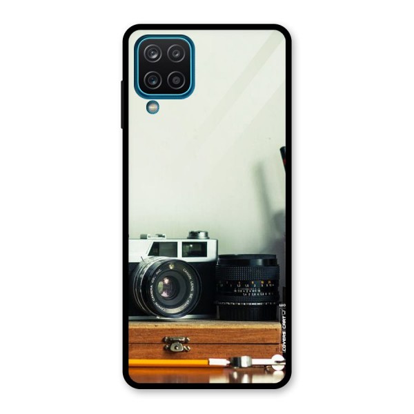 Photographer Desk Glass Back Case for Galaxy A12