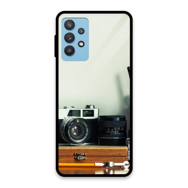 Photographer Desk Glass Back Case for Galaxy M32 5G