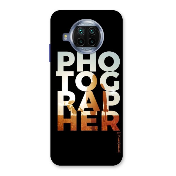 Photographer Typography Back Case for Mi 10i