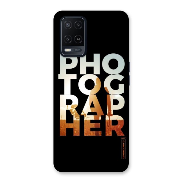 Photographer Typography Back Case for Oppo A54