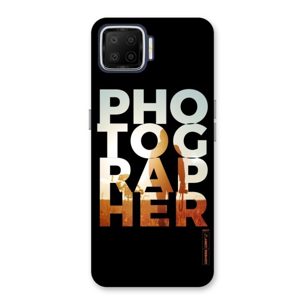 Photographer Typography Back Case for Oppo F17