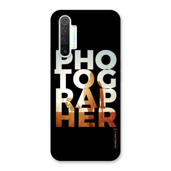 Photographer Typography Back Case for Realme X3